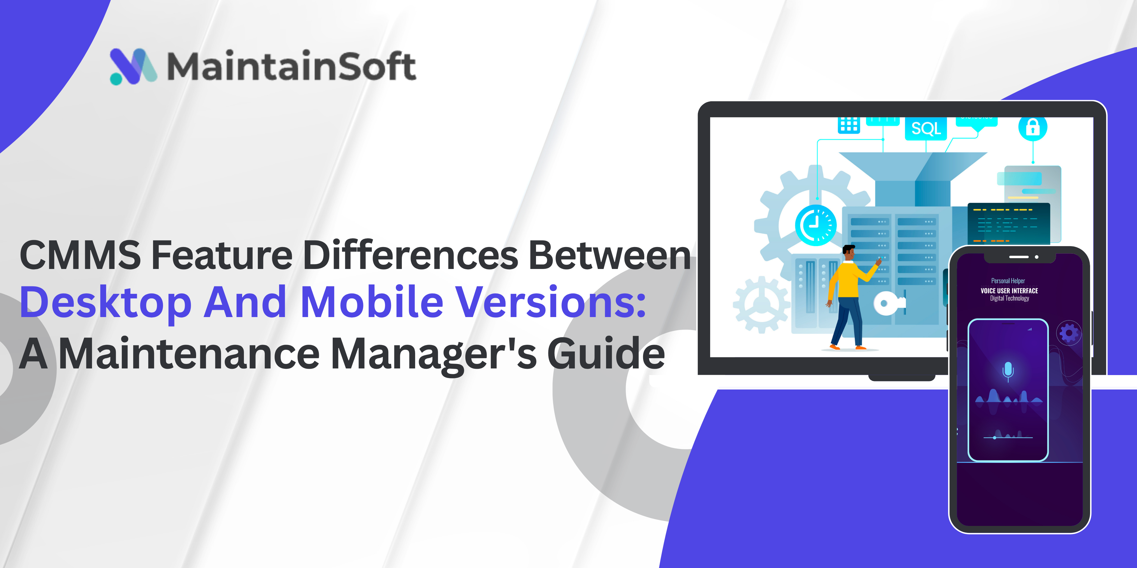 A team using maintenance manager software on a laptop to track and manage tasks efficiently.